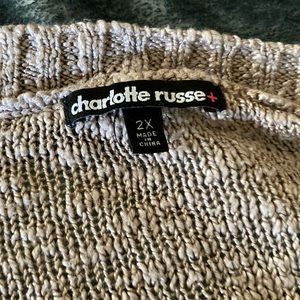 Charlotte Russe sweater size 2XL in great condition rose gold